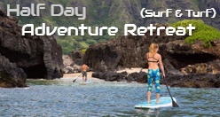 Hau’ula Half Day Adventure Retreat (Surf & Turf)