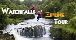 Waterfalls Zipline Tour Umauma River